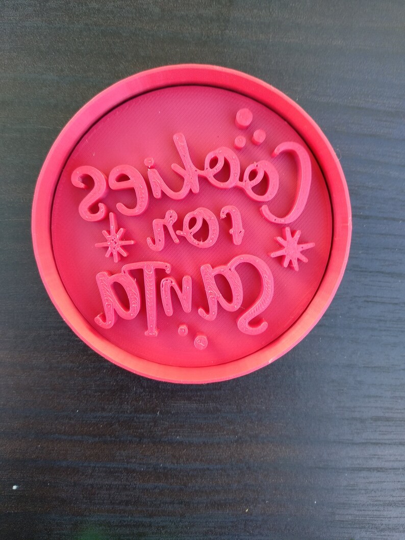 Cookies for Santa Christmas Xmas Cookie Fondant Embosser Stamp Etsy