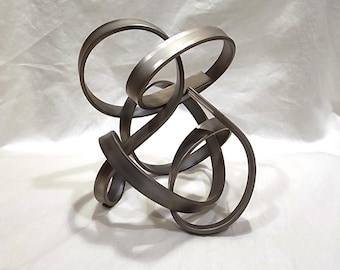 Steel Sculpture - Tangled Loops