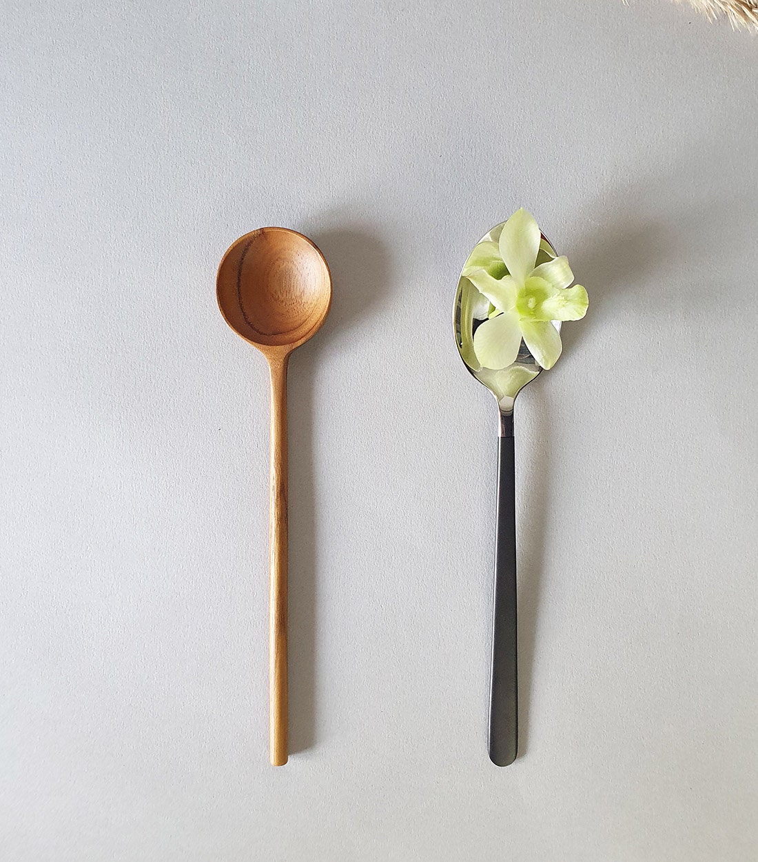 Discover 2 Round Multi-Purpose Teak Wood Handmade Spoons Tablespoon Volume