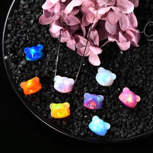 ラージオパールベアネックレス、925スターリングシルバーチェーン付き3Dファイアオパールベアネックレス