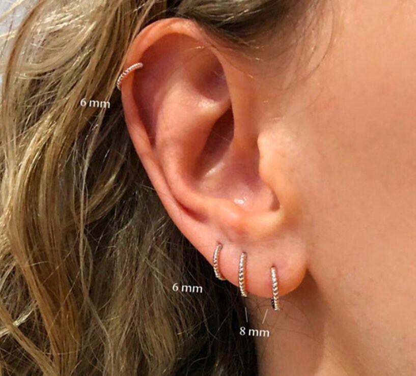 Twisted hoop earring / pierce / gold | Tostalgi