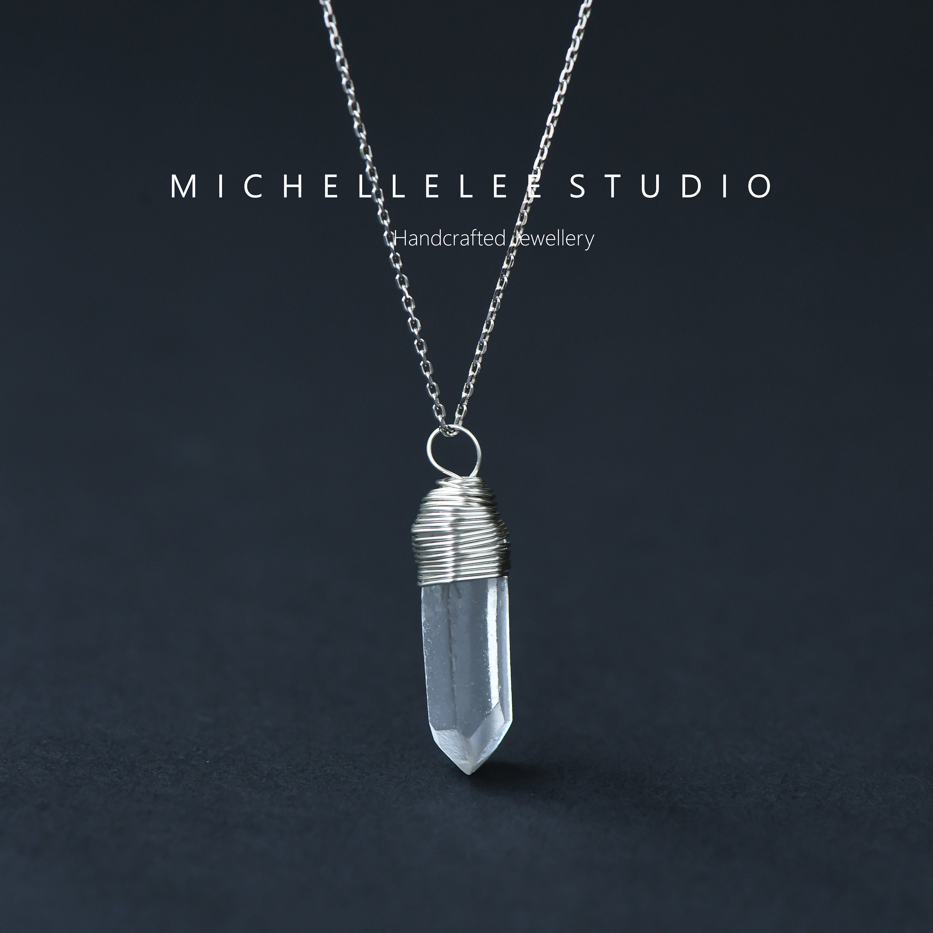 Clear crystal pendant deals