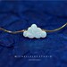 Cloud Opal Necklace, Fire Opal necklace, White Opal Necklace, Opal Cloud Necklace with Sterling Silver Chain, Opal Jewelry 