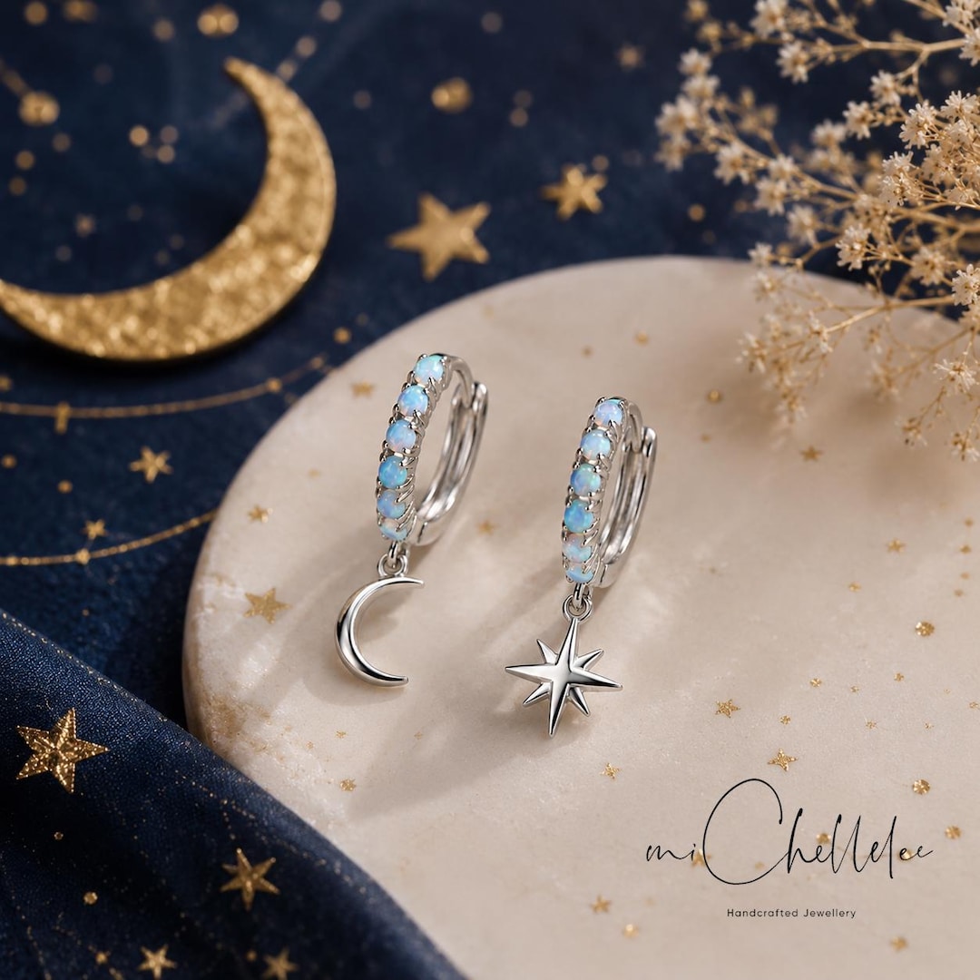 an 　Otiumberg. シングルピアス moon star il_1080xN.8116920395_3b6l.jpg