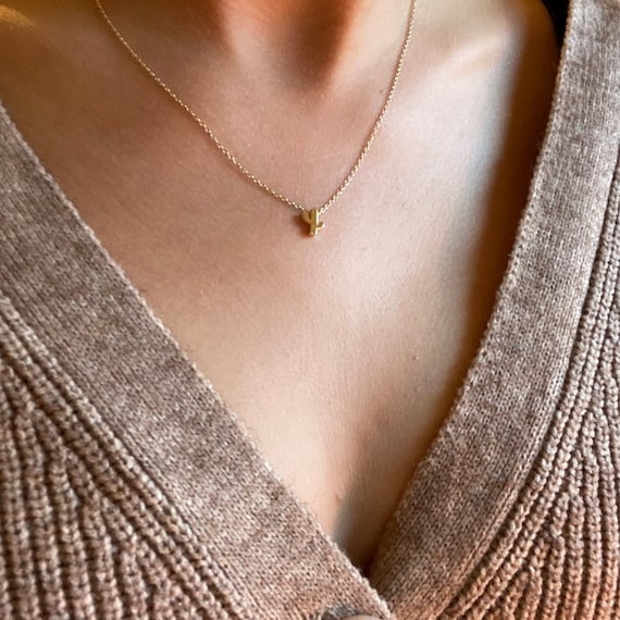 Sterling silver shop cactus necklace