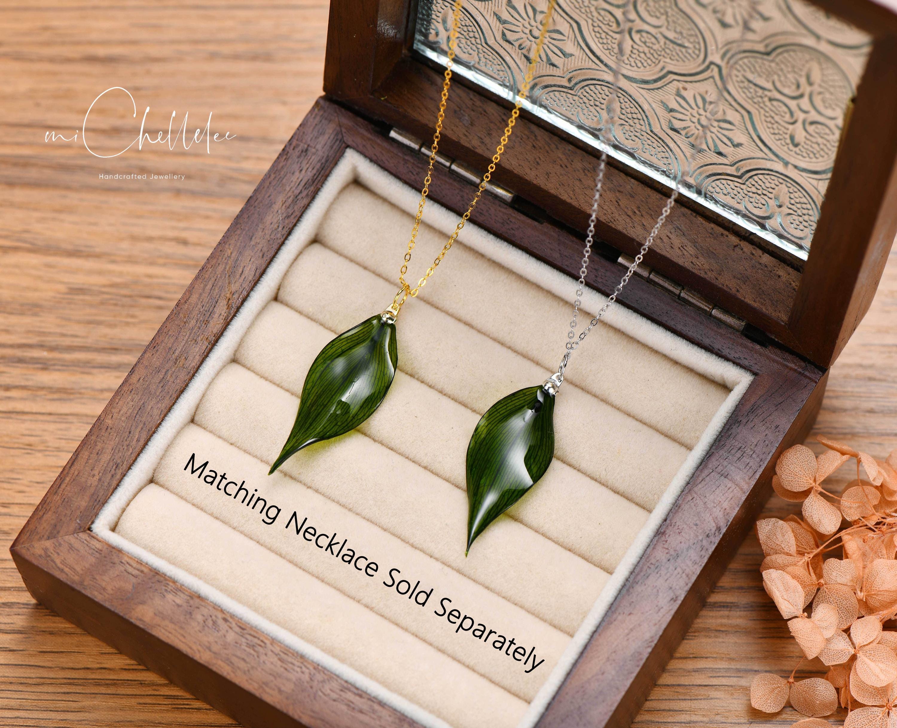 Boucles D'oreilles Nayati Pailleté Dorées à L'or Fin En Cuir