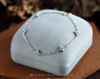 シングルオパールブレスレット、スターリングシルバーオパールビーズ