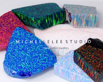 Orecchini Con Cabochon Tondo In Rubino E Argento 925 - Orecchini Rubino E Argento 925 - Foto 5