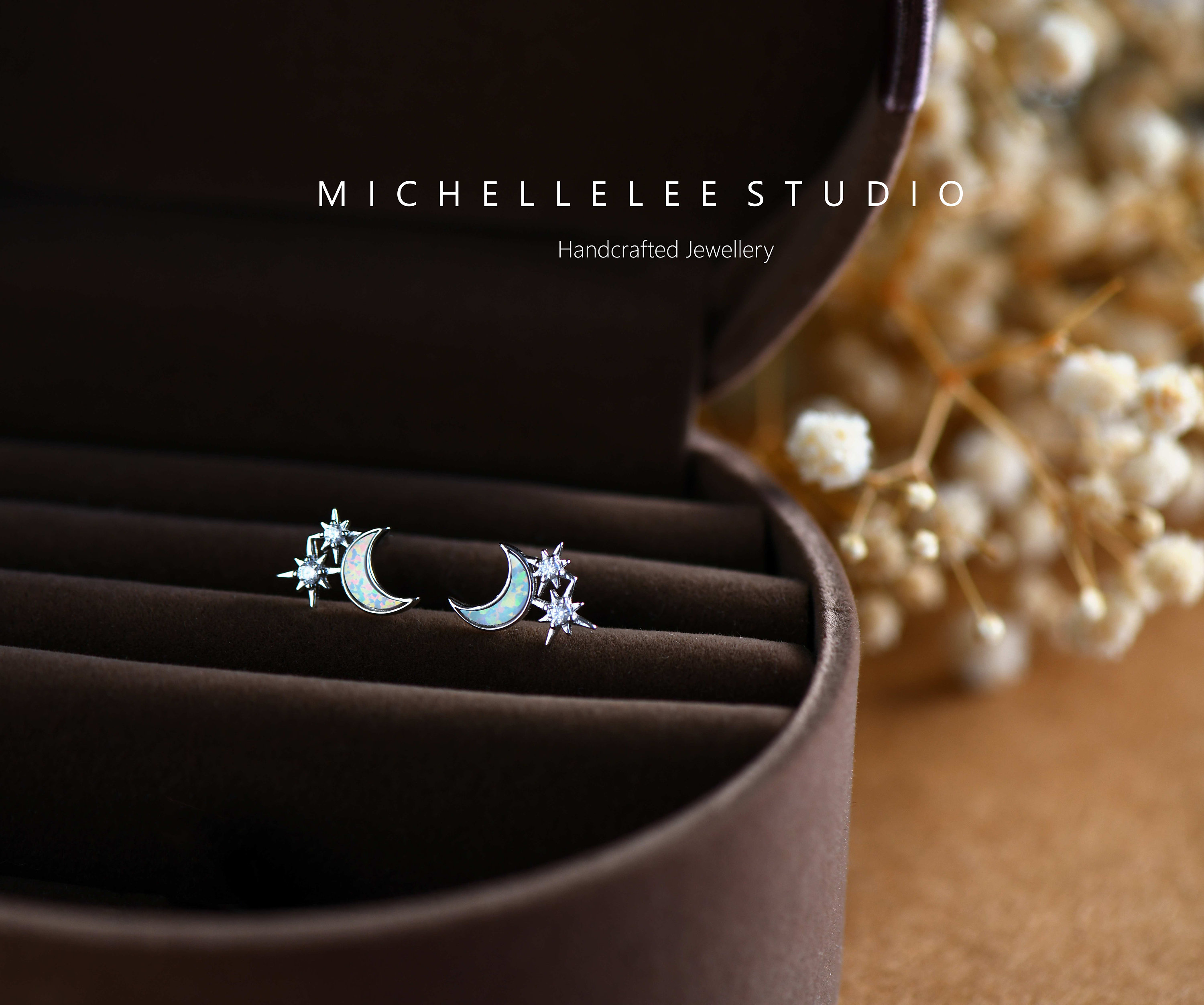 Ciondolo con luna e stella riempito in oro 18 carati, ciondolo celeste con micro pavé di zirconi cubici per donna, collana con ciondolo, fornitura per la creazione di gioielli fai da te