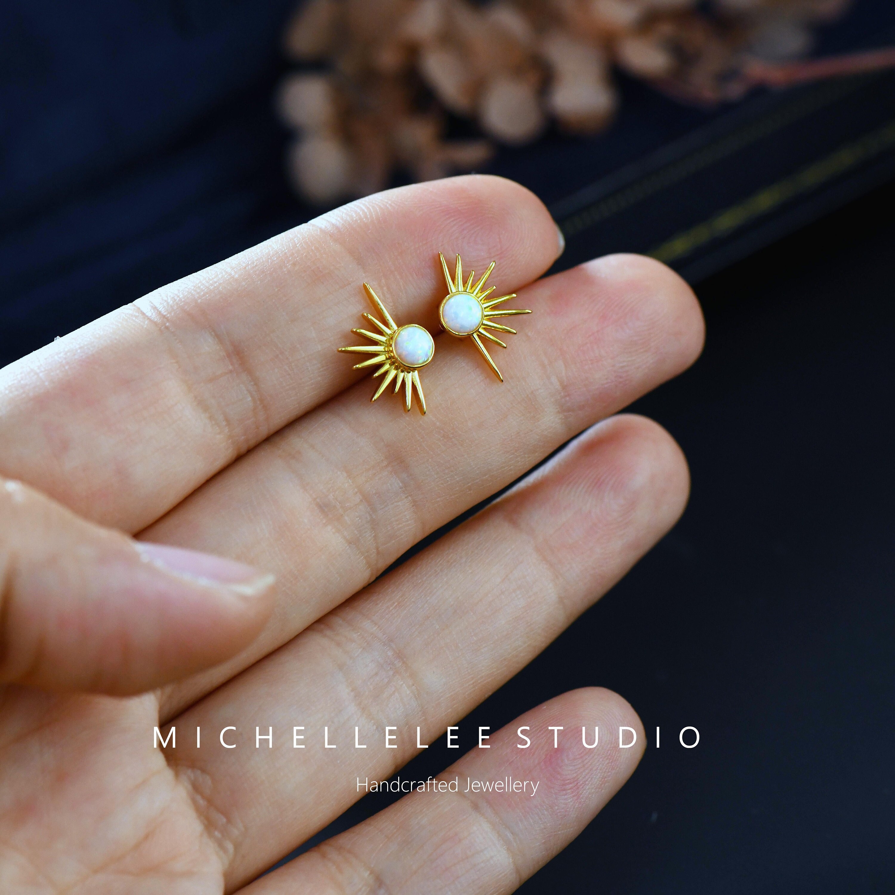 クリスタルオパール追加‼️Moon the wingリング