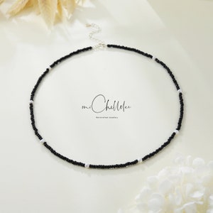 Gargantilla pequeña de perlas negras y barrocas, collar de perlas de agua dulce, regalo para ella