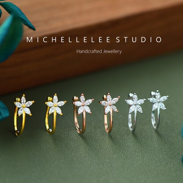 Forget Me Not Ear Cuff 9K