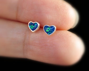 Details about  / .925 Sterling Silver 6 MM Heart-shaped Light Blue CZ Post Stud Earrings MSRP $67