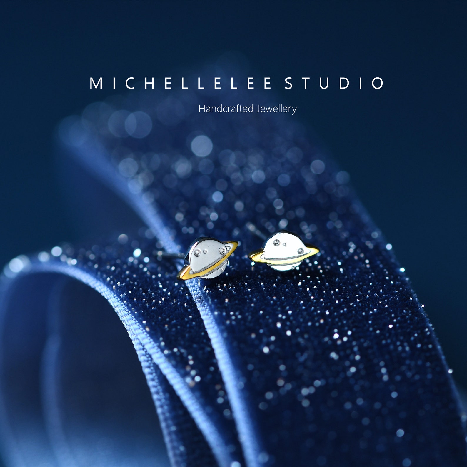 Saturn Stud Earrings