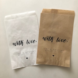Thank you favor bags for Guests Wedding Favor Bags Wedding favors for guests bulk candy favor bags personalized favor bags custom favor bags