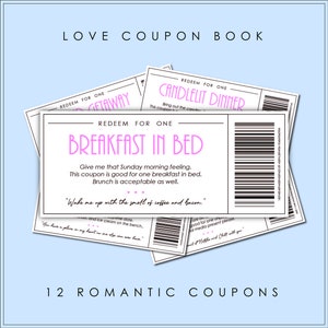 Romantic Love Coupon Book Boyfriend Girlfriend Husband Birthday Wedding anniversary coupon couple coupon book couples valentine&#39;s day gifts
