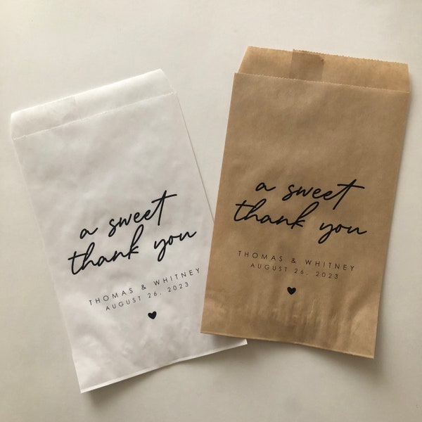 Thank you favor bags for Guests Wedding Favor Bags Wedding favors for guests bulk candy favor bags personalized favor bags custom favor bags