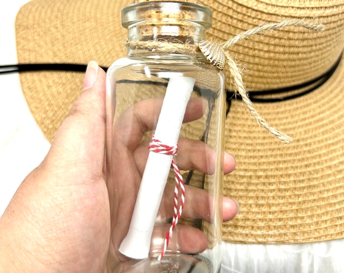 Message in a bottle personalized love letter customizable mini jar of love unique gift for her anniversary birthday Valentine’s Day gift