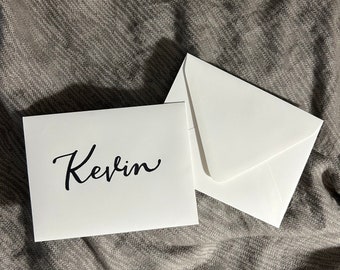 Custom handwritten envelope Personalized greeting card envelope for all occasions calligraphy modern handlettered A2 sized 4.5x5.75
