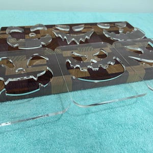 Halloween Lantern Router Templates made from Cast Acrylic | For Halloween Jack-O-Lanterns | To Make Lanterns without CNC or Laser