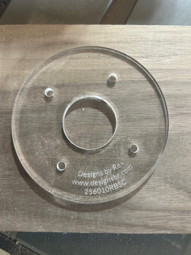 Acrylic Router Base Plates for Milwaukee M18 FUEL Palm Router – 3 ...