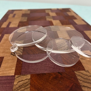 Acrylic Circles - Clear Acrylic Plexiglass Discs - Multiple Thicknesses Circle Cast Acrylic disk for crafts