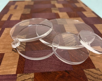 Acrylic Circles - Clear Acrylic Plexiglass Discs - Multiple Thicknesses Circle Cast Acrylic disk for crafts