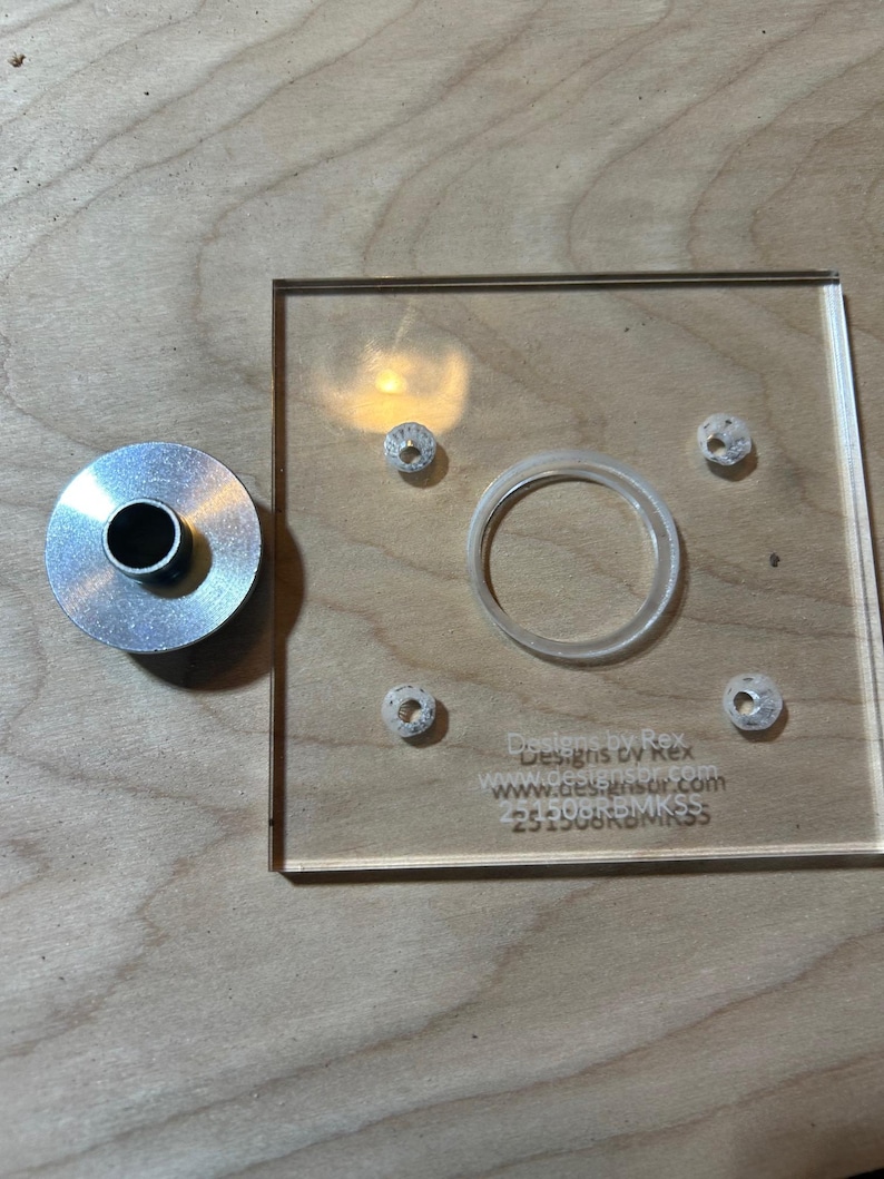 Acrylic Router Base Plates for Makita Palm Router 3 Shapes, 3 Sizes, 3/ ...