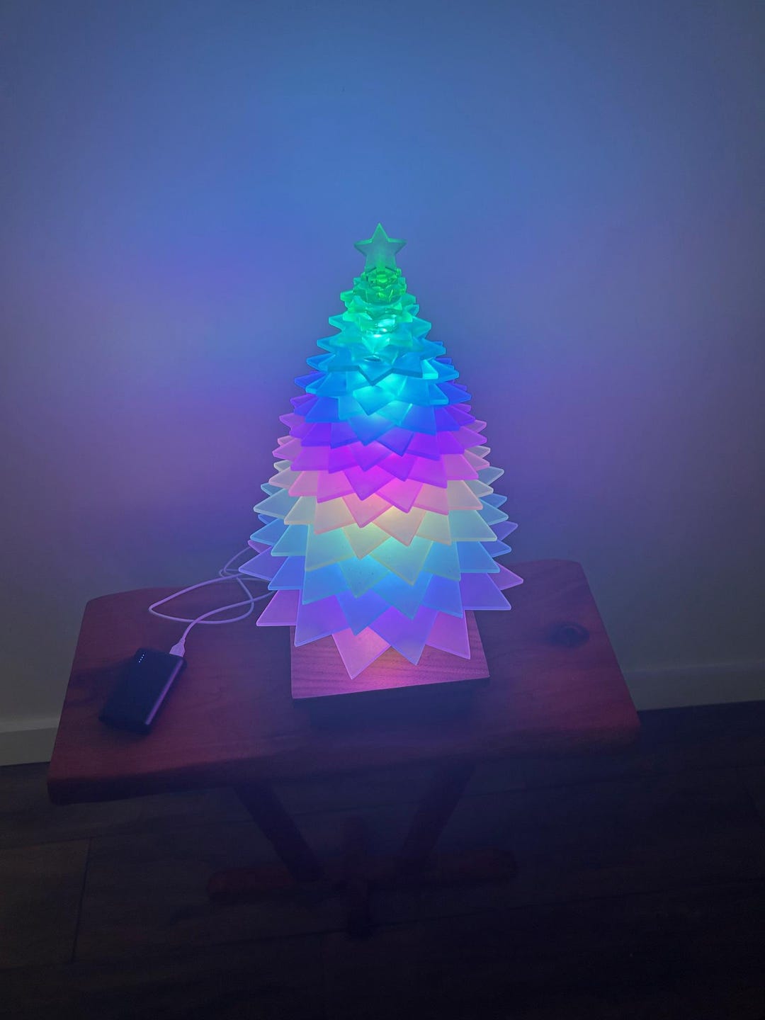 Unique LED Christmas Tree – Acrylic Light Show, Music Sync, Remote ...