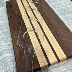 Clear Acrylic Flight Paddle Router Template | Beer Flight, Whiskey Flight, Bourbon Flight