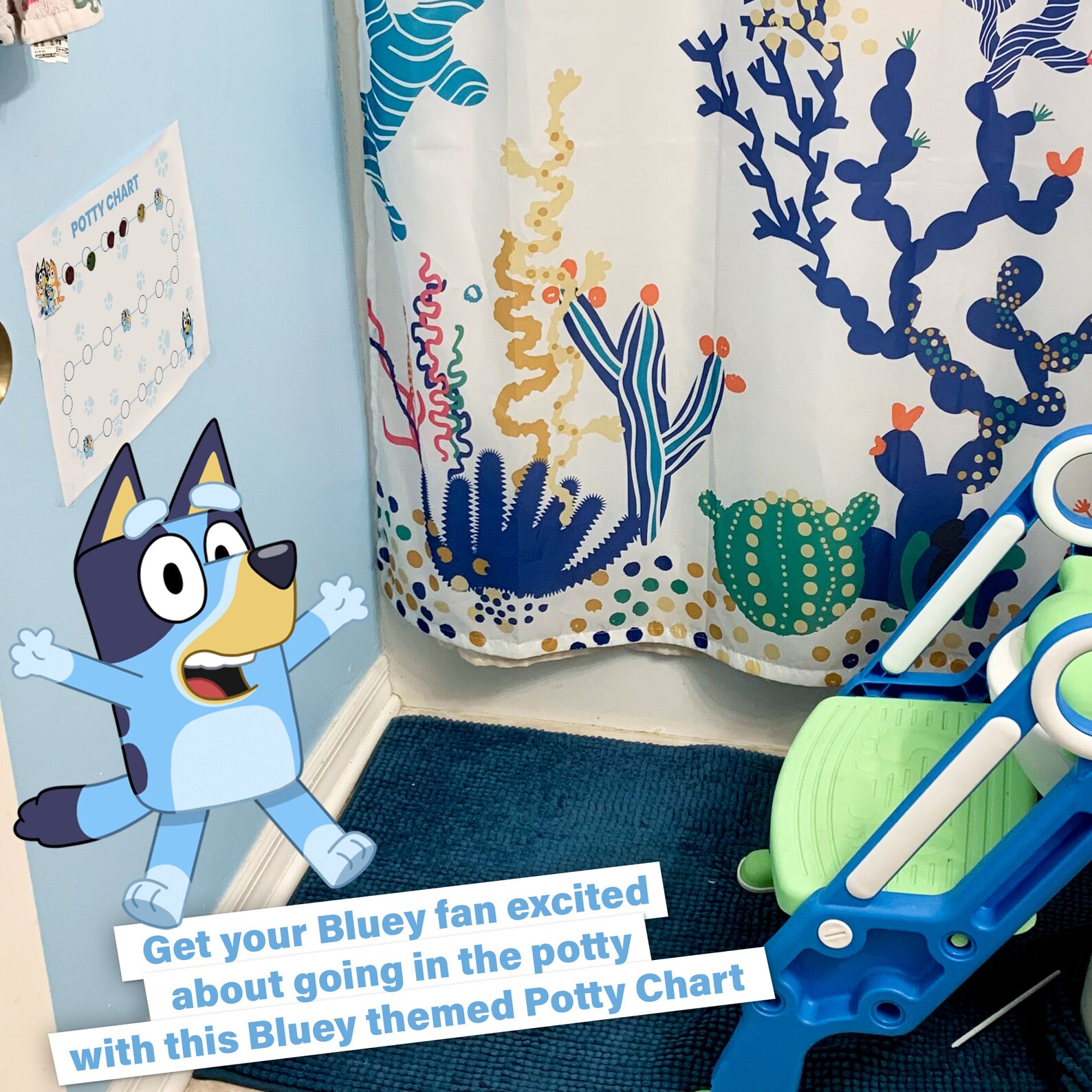 Bluey potty chart bluey bingo toddler potty training etsy