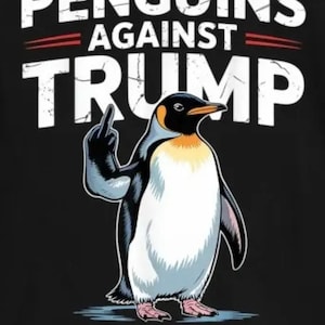 7er Pack Pinguine gegen Trump Aufkleber 3 Zoll x 2,3 Zoll