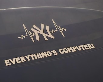 EVERYTHING&#39;S COMPUTER Weather Resistant Vinyl Decal 9.3&quot; x 0.75&quot;