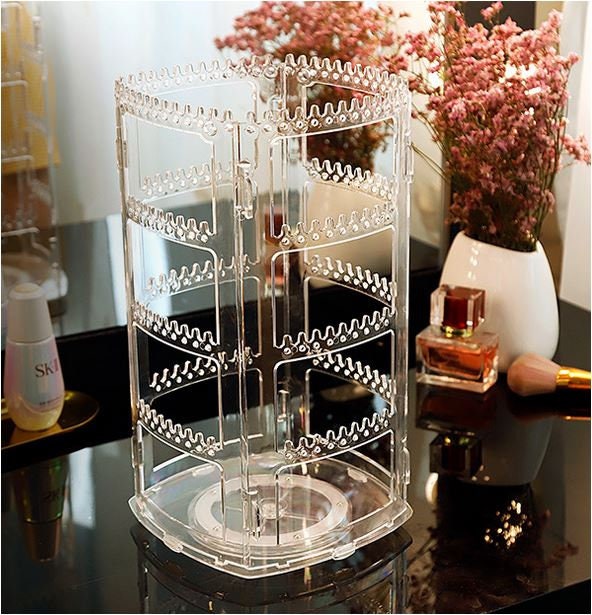 Brown Swirl Plastic Acrylic Jewelry Earring Organizer Hanger USA