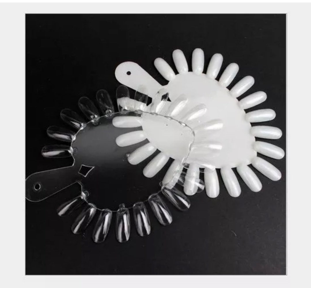 2PCS Nail Polish Color Display / Nail Art Design Display Heart Shape 21