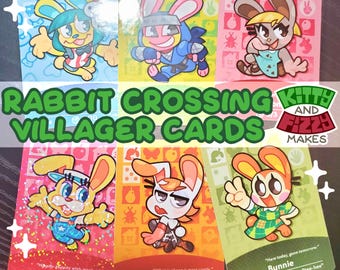 Rabbit Crossing Villager Cards