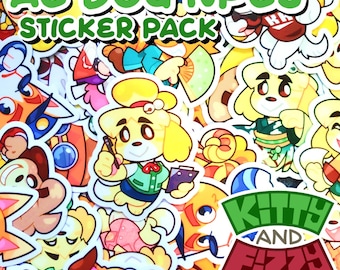 Dog Crossing NPC Villager Stickers