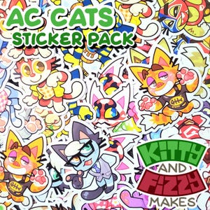 Cat Crossing Stickers