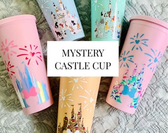 Mystery Disney Inspired Castle Matte Color Cup Listing