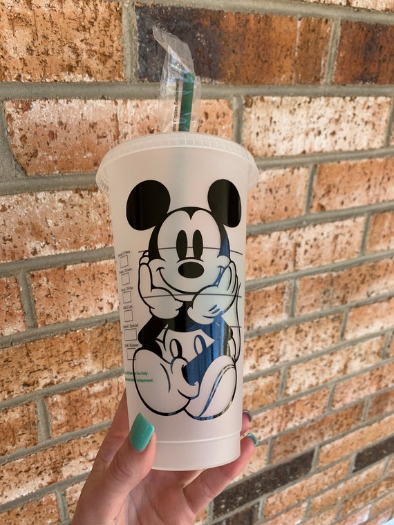Mickey Mouse Inspired Starbucks Cup, Disney Starbucks Cup, Personalized  Starbucks Cup, Mickey Mouse Cup, Mickey Mouse 