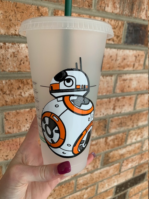 Disney Inspired Star Wars BB8 Personalized Starbucks Venti Reusable Cold Cup