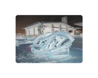 Abstract Neon Coil Sculpture Metal Art Sign | Industrial Urban Wall Decor