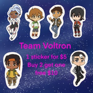 Team Voltron Stickers
