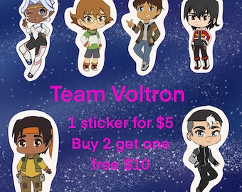 Team Voltron Stickers