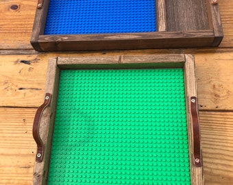 Building Block Tray |Building tray With Straps |Building Tray Made in the USA | Children's Gift | Kid Gift  | Free Shipping domestic