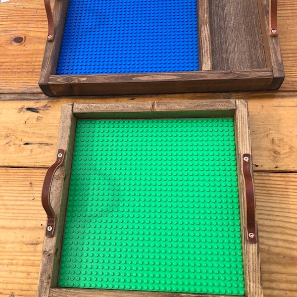 Building Block Tray |Building tray With Straps |Building Tray Made in the USA | Children's Gift | Kid Gift  | Free Shipping domestic