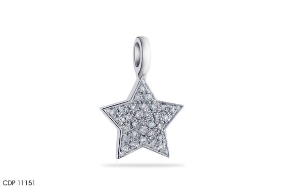 Starburst Diamond Necklace/round Cut Micro Pave Set Diamond | Etsy