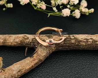 Anello Al Naso Falso A Forma Di Serpente - Oro, Senza Piercing, Stile Punk - Foto 11