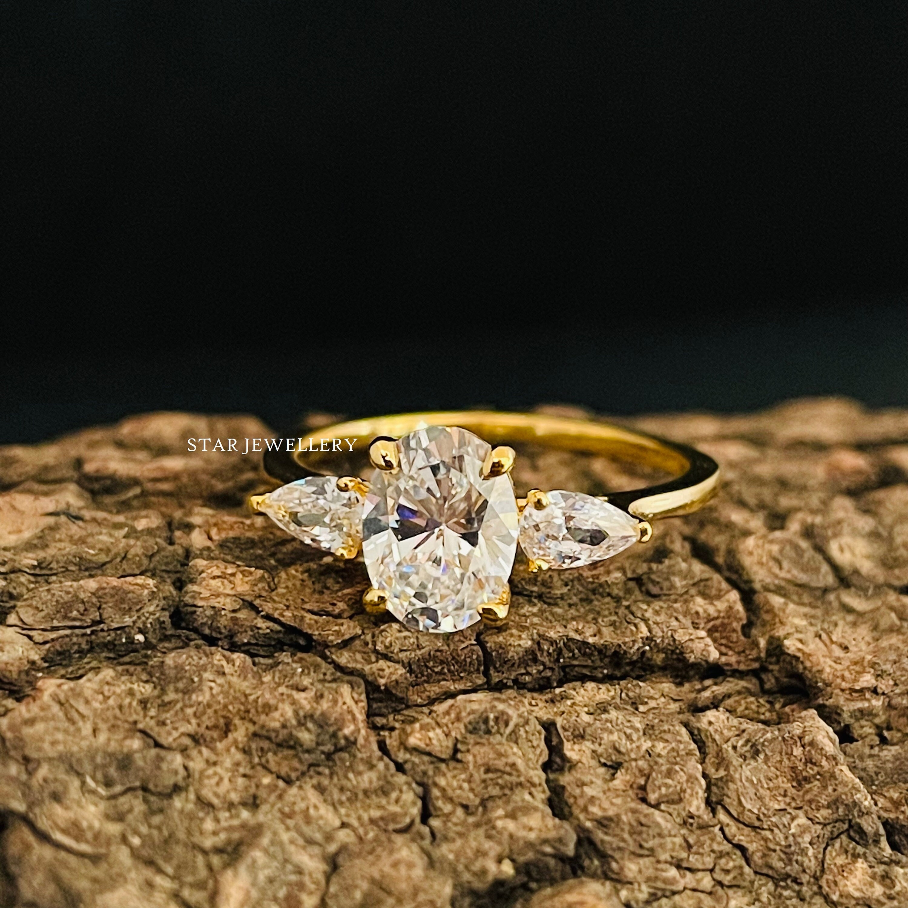 Diamond Fashion Ring Etsy UK