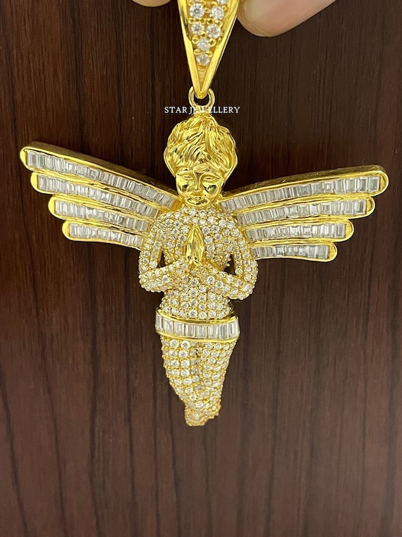 10K ペンダント 祈りの天使エンジェル
